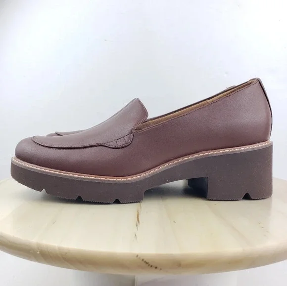 Naturalizer Cabaret Loafer Size 10M Brown Platform Shoes 90s Y2K Academia Preppy - Picture 3 of 12